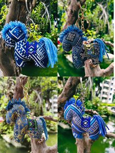 广西非遗壮锦小马钥匙扣2026年本命年吉祥物挂件礼品伴手礼小马