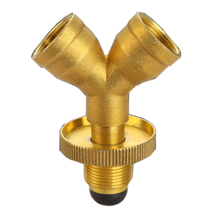 煤气罐分支三通液化气瓶钢瓶一分两路减压阀分流连接头灶具配件