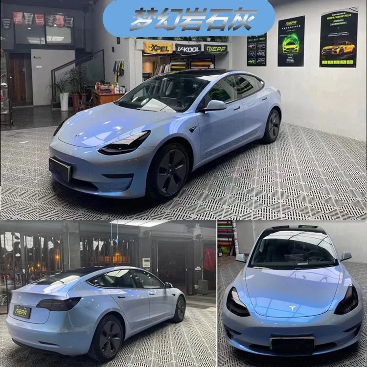 梦幻岩石灰汽车摩托车改色膜补膜