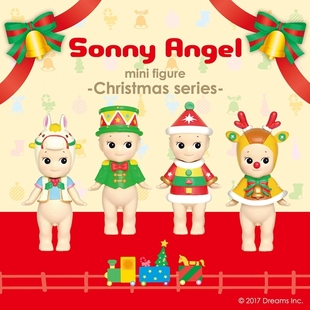 包邮 kuimumu 日本正版 Sonny Angel2017圣诞节盲盒公仔毛绒驯鹿