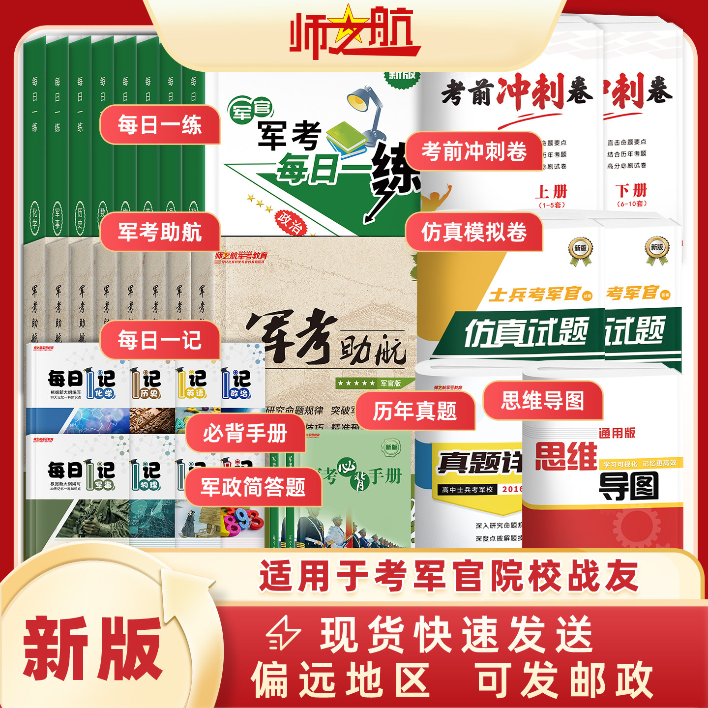 2027新品军考资料考军校习题高等成人教育