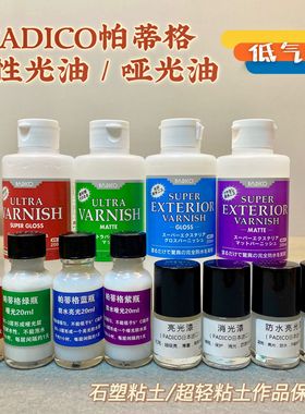 【红豆粘土】日本PADICO帕蒂格保护剂亮光漆消光漆粘土石塑亮光油