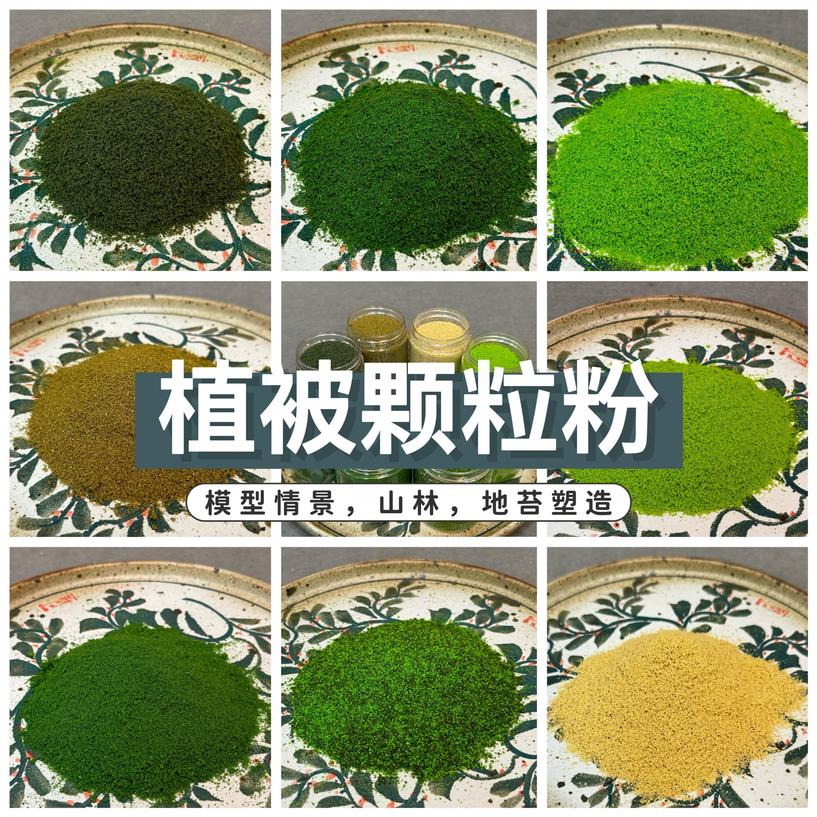 石塑粘土模型地形粉植被粉苔藓