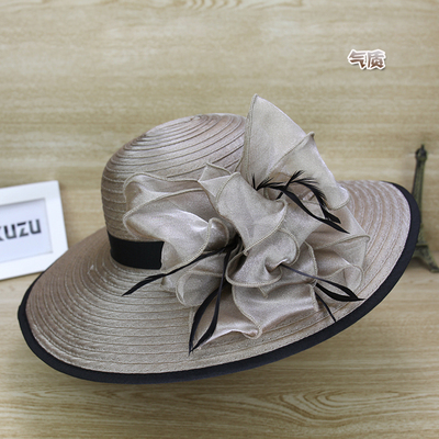 防晒太阳帽女夏遮阳帽百搭礼帽