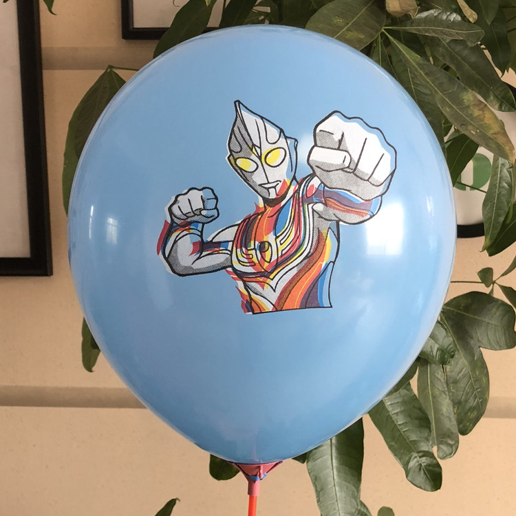 迪迦奥特曼气球卡通生日儿童玩具装饰布置幼儿园学校地推小礼品