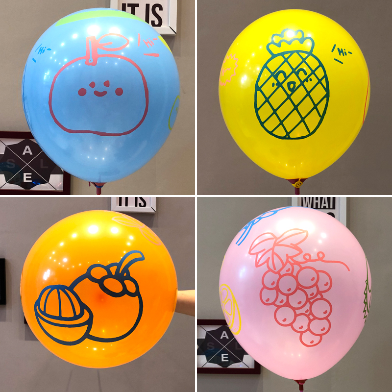 水果气球儿童玩具幼儿园小礼品