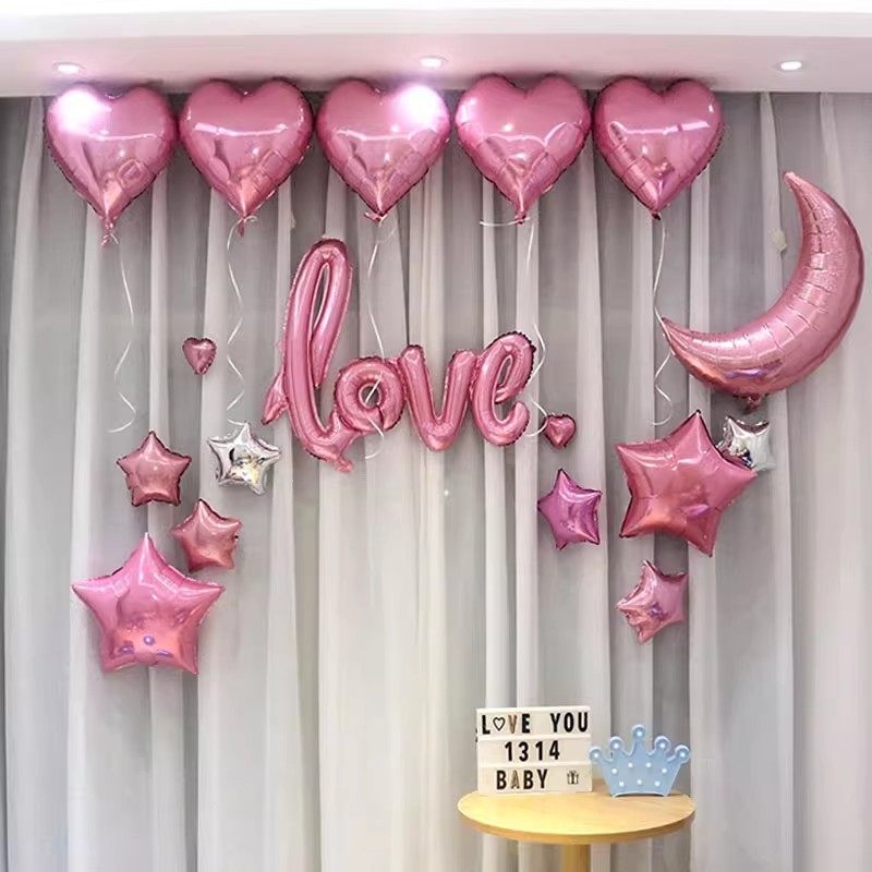 浪漫告白气球抖音字母套餐LOVE字母 表白求爱生日派对 节日纪念