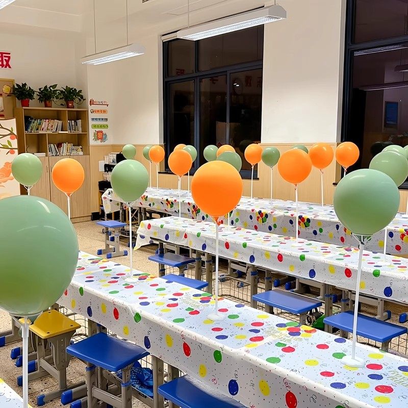 开学季气球桌飘杆单个教室装饰