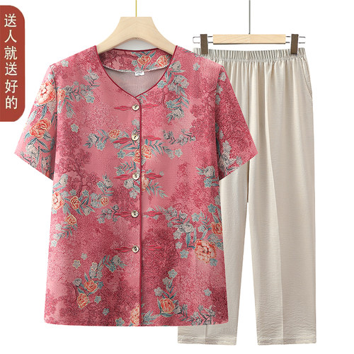 奶奶上衣开衫薄款老人衣服女