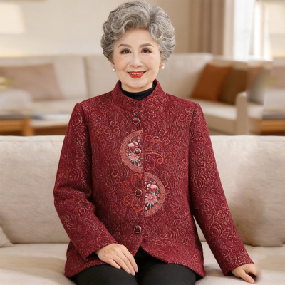 中老年女装立领唐装外套