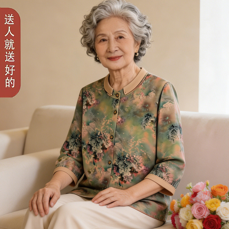 母亲节送礼!妈妈装春夏薄款衬衫