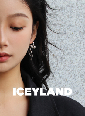 ICEYLAND蝴蝶结耳环金银极简女生