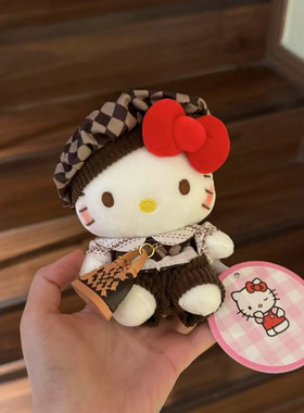 老钱风hellokt挂件可爱玩偶卡通公仔钥匙扣装饰女包包挂件精致版