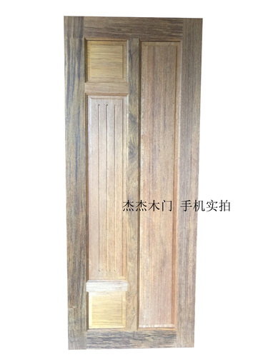 室内门扇原木门实木门菠萝格原木素门房门进户门天然环保门定制门