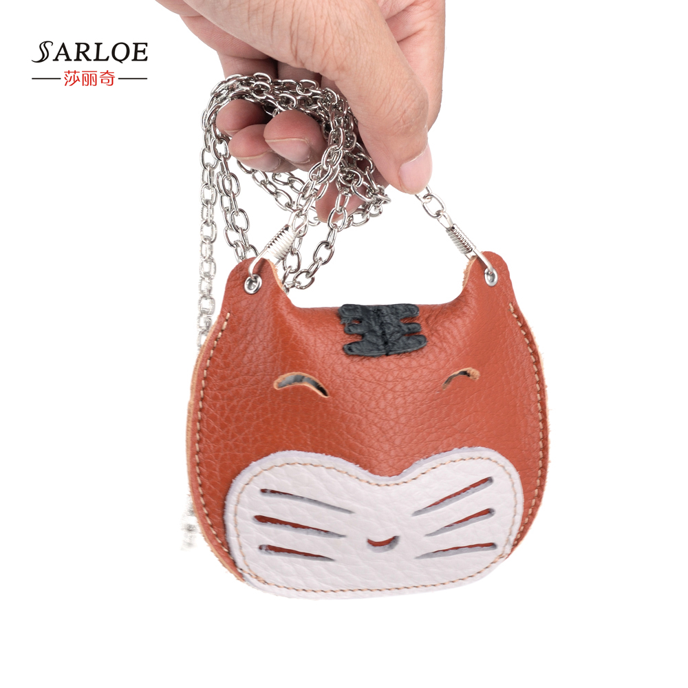 萌虎口红包女头层牛皮汽车