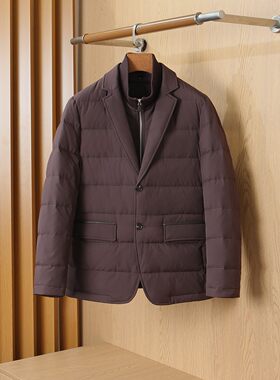 男款西装立领羽绒服