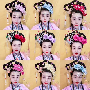 戏剧头饰古装头饰丫环头饰仙女发饰古典舞黄梅戏头饰嫦娥头饰