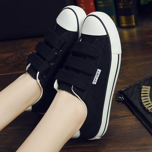 新款低帮搭扣魔术贴休闲鞋