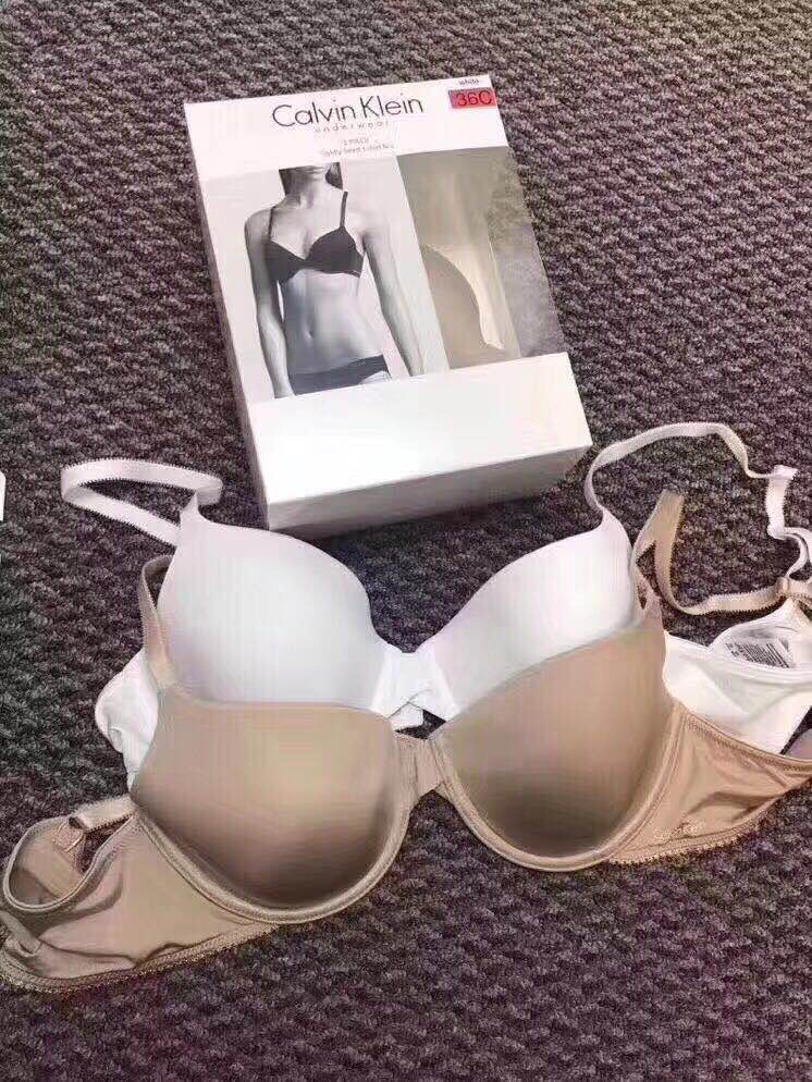 美国代购 Calvin Klein CK 女士无痕内衣文胸软钢圈透气2只装