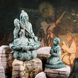 中式神话禅意齐天大圣黑悟空小摆件斗战胜佛周边手办鱼缸装饰造景