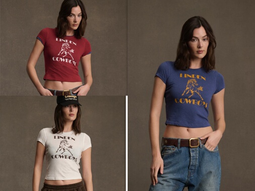 美国购买复古三色baby tee linden cowboys绝版限量超好穿半袖