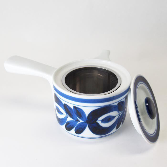 波左见烧蓝海草 茶壶 无铅手绘和风茶具陶瓷复古釉下彩礼品