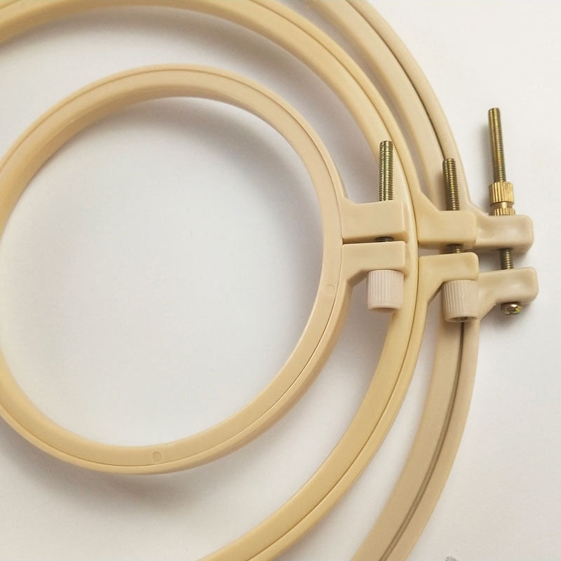 手工刺绣diy工具撑子十字绣绷框固定圈圆形绣花圈仿竹小绣绷子