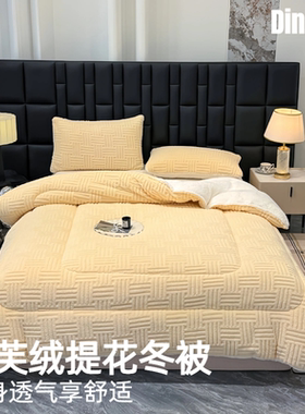 ZENITH 云巅新款塔芙绒提花冬被被芯保温棉被轻奢保暖高端加厚