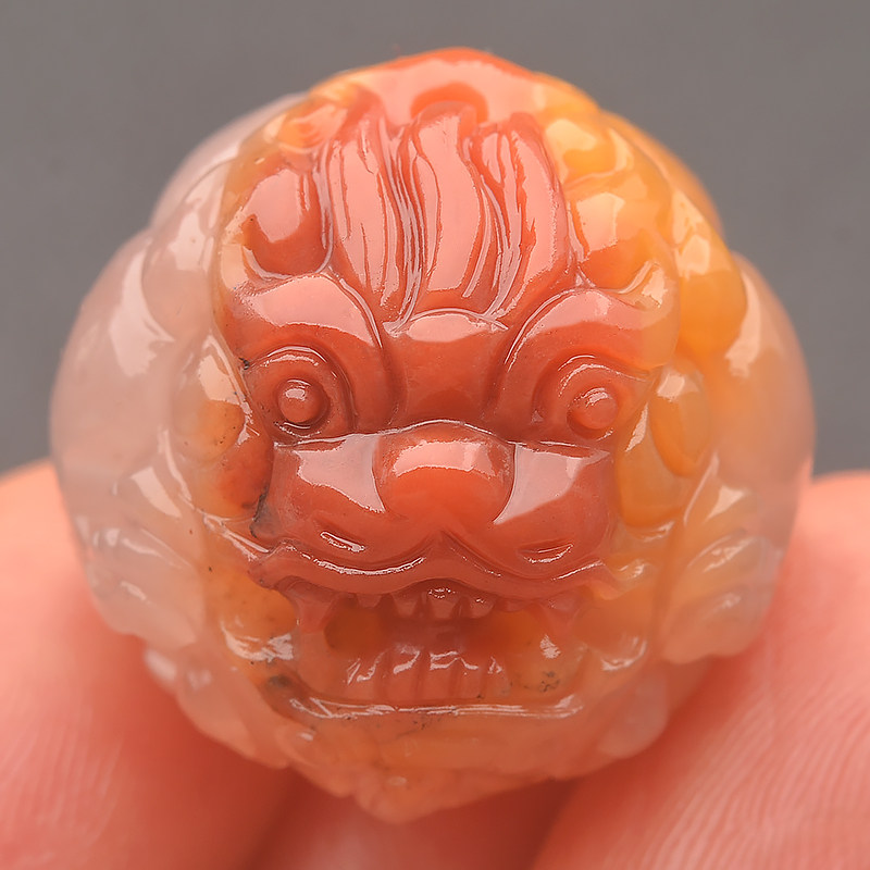 天然黄龙玉古兽珠子散珠圆珠