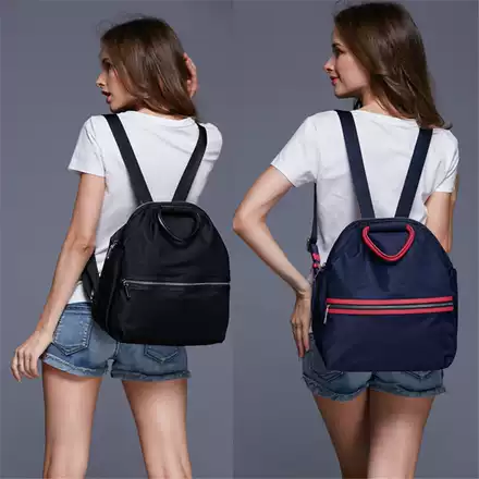 姑吻gh新款牛津布尼龙休闲旅行背包欧美时尚潮轻便女双肩包