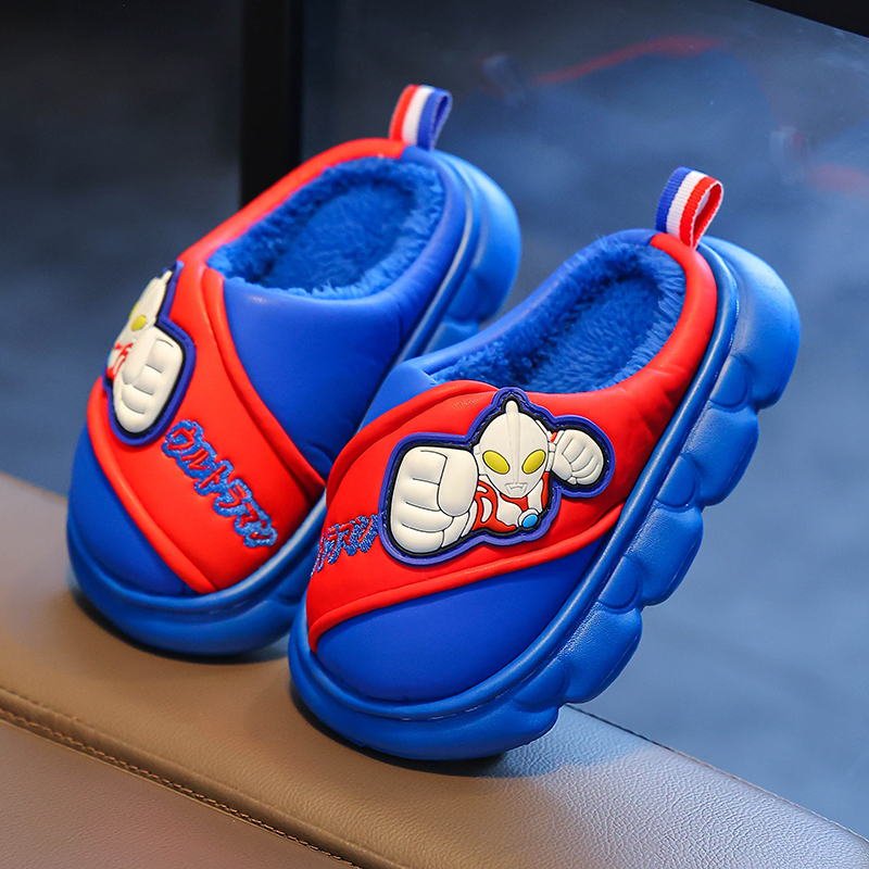 奥特曼儿童棉拖鞋男孩2024新款