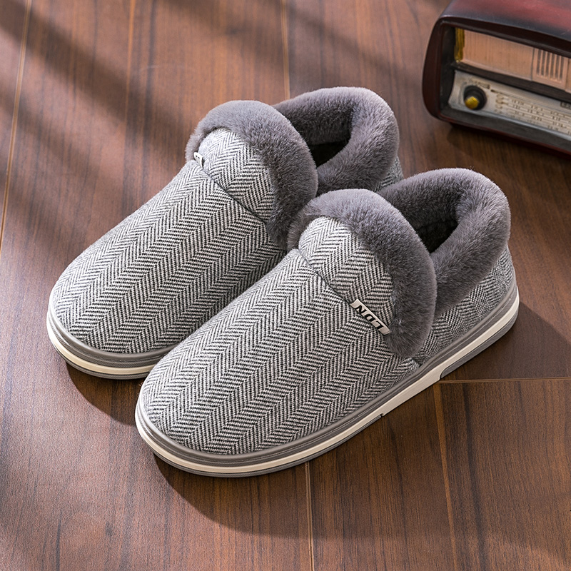 棉拖鞋男冬季室内保暖秋冬天男士