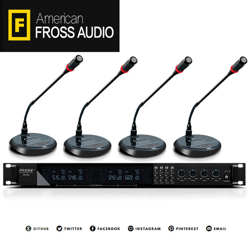 fross沸斯hd300会议领夹麦克风