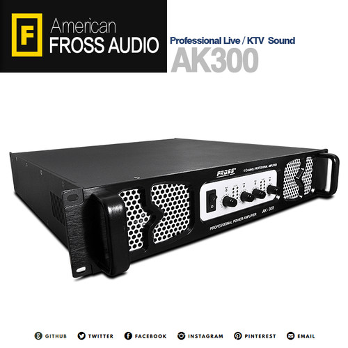 Fross功放通道纯后级音响300w