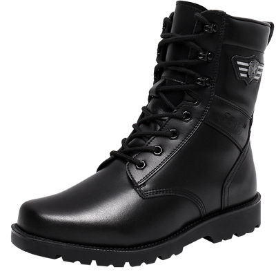 3515强人羊毛靴男冬季加厚棉皮鞋真皮皮靴棉鞋皮毛一体东北雪地靴