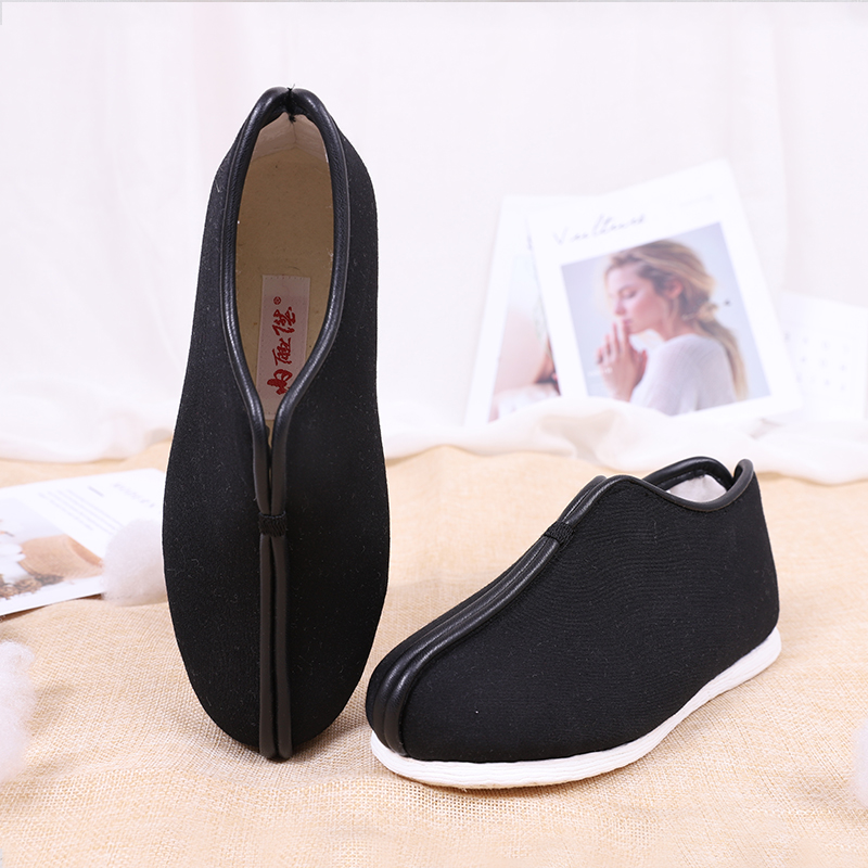 内联升布鞋女手工千层底女士棉鞋