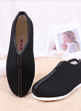 内联升布鞋女手工坤千层底舒适保暖加密礼安棉女士棉鞋8239A