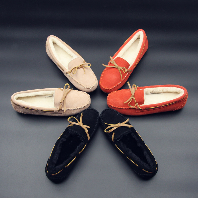 内联升女鞋秋冬季新款棉鞋毛毛豆豆鞋女牛皮圆头休闲棉鞋4875C,女鞋,乐福鞋（豆豆鞋）,淘宝优惠券,粉丝福利购,淘宝优惠卷