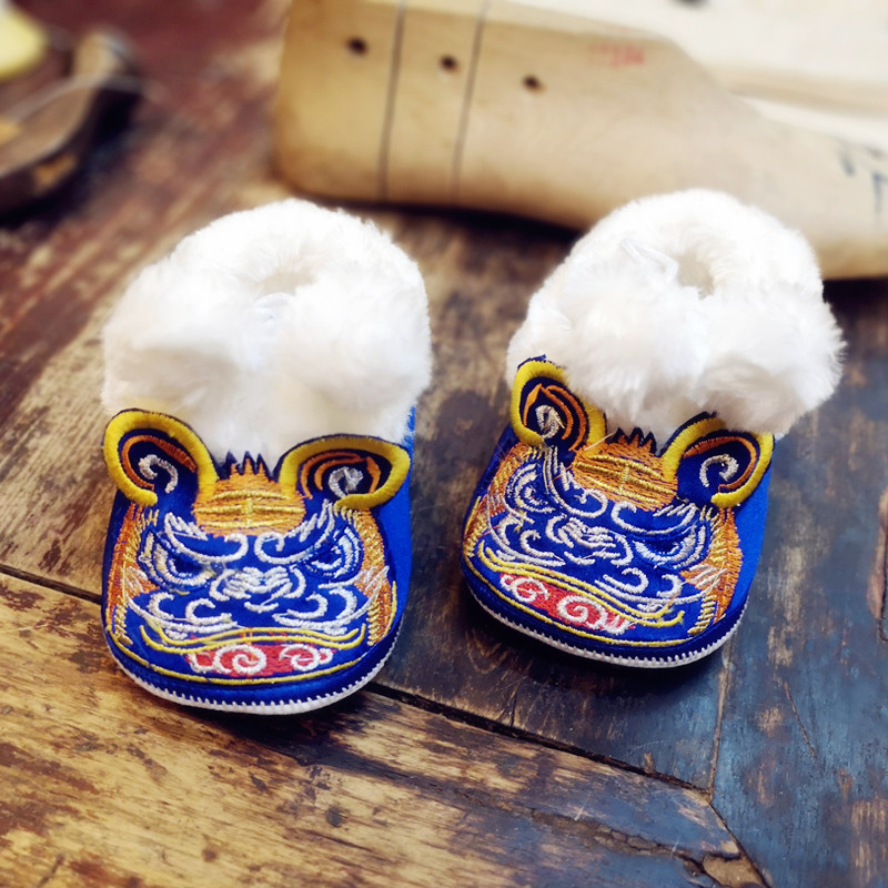 内联升冬棉鞋儿童宝宝学步虎头鞋