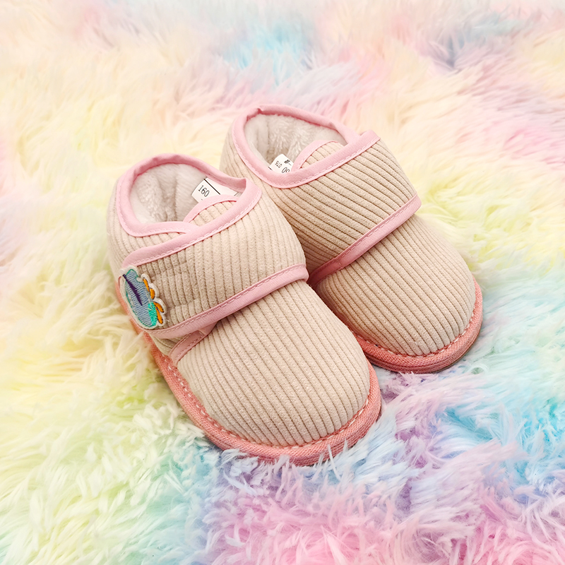 内联升童鞋冬季加绒粘扣儿童棉鞋