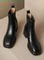2024 NEW BRITISH STYLE HIGH HEEL BLOCK HEEL SQUARE TOE PLATFORM CHELSEA BOOTS MEDIUM HEEL BOOTS WOMENS BROWN SLEEVE 6CM
