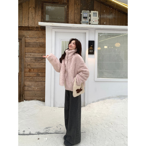 Even一雯【松弛冬日】韩系高智感秋冬休闲日常百搭松紧腰加绒长裤