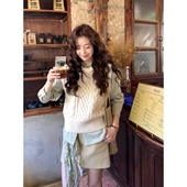 韩系高智日常休闲通勤上衣简约百搭格纹衬衫 Even一雯 青苹果酥