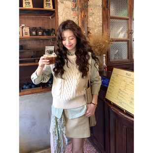 Even一雯【青苹果酥】韩系高智日常休闲通勤上衣简约百搭格纹衬衫