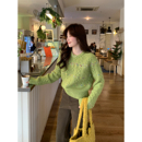 毛衣 韩系高智感秋冬含羊毛麻花加厚针织长袖 Even一雯 春水初生