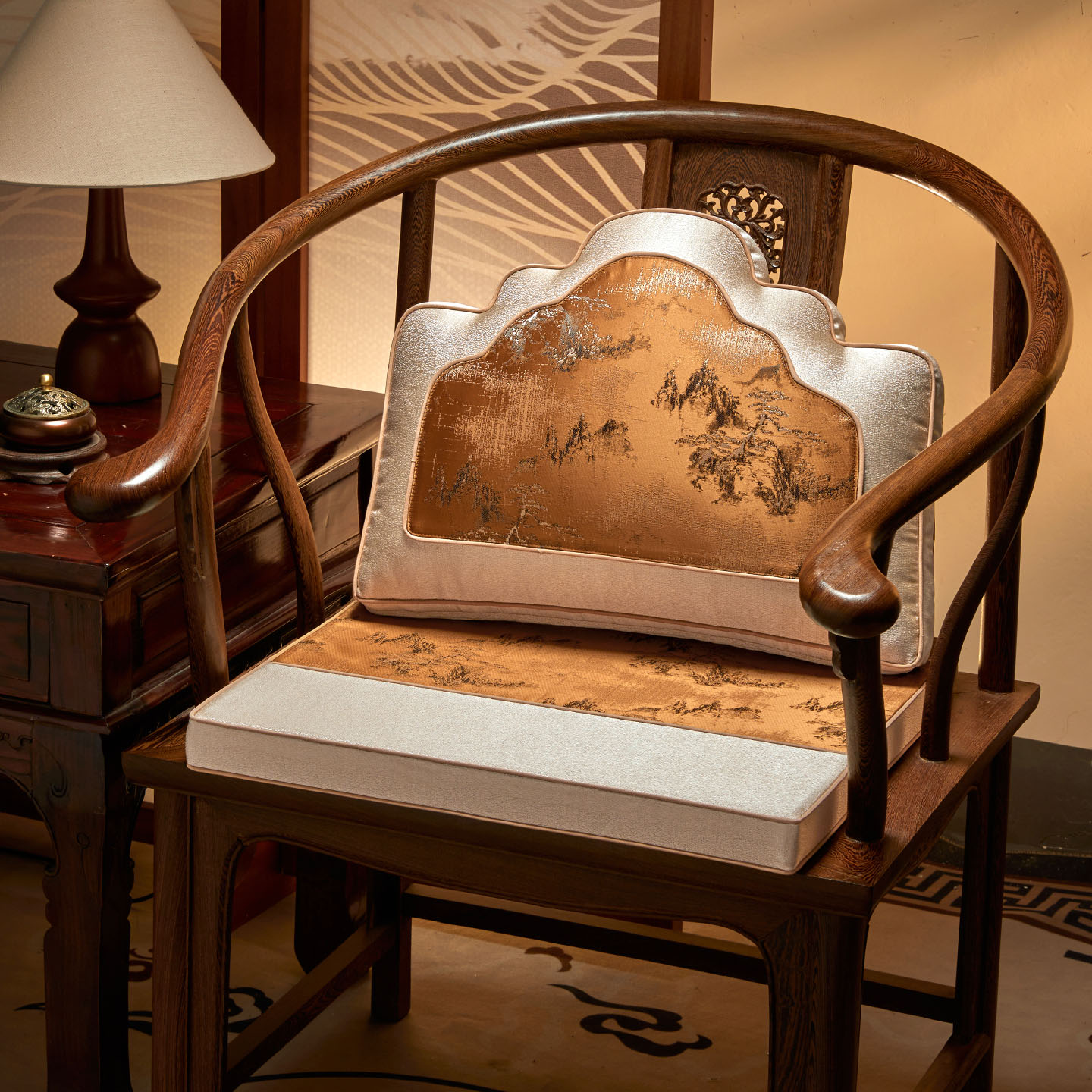 新中式靠山枕红木沙发抱枕靠垫