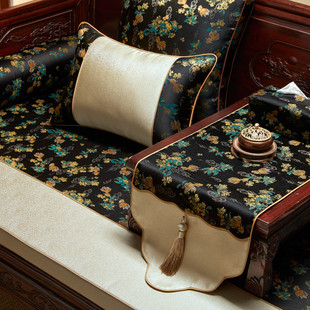 新中式红木沙发坐垫套罩实木家具罗汉床防滑海绵椰棕乳胶垫子定制