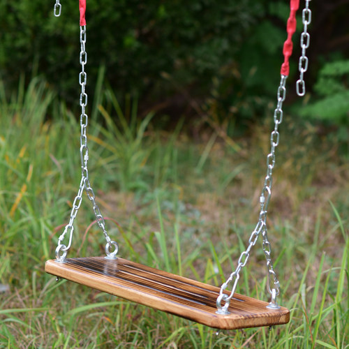室内户外儿童成人实木铁链荡秋千