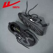 黑色运动鞋 软底鞋 男款 学生皮面休闲鞋 回力男鞋 跑步鞋 新款 男士 子男