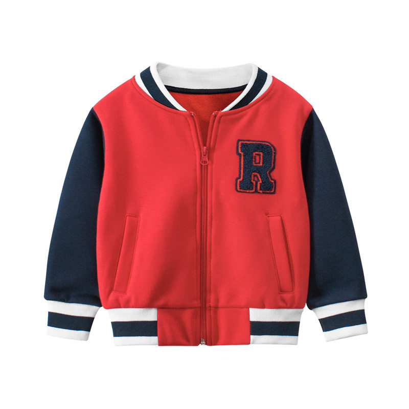 三折品牌撤柜童装秋冬款新品儿童韩版休闲字母抓绒卫衣外套2919